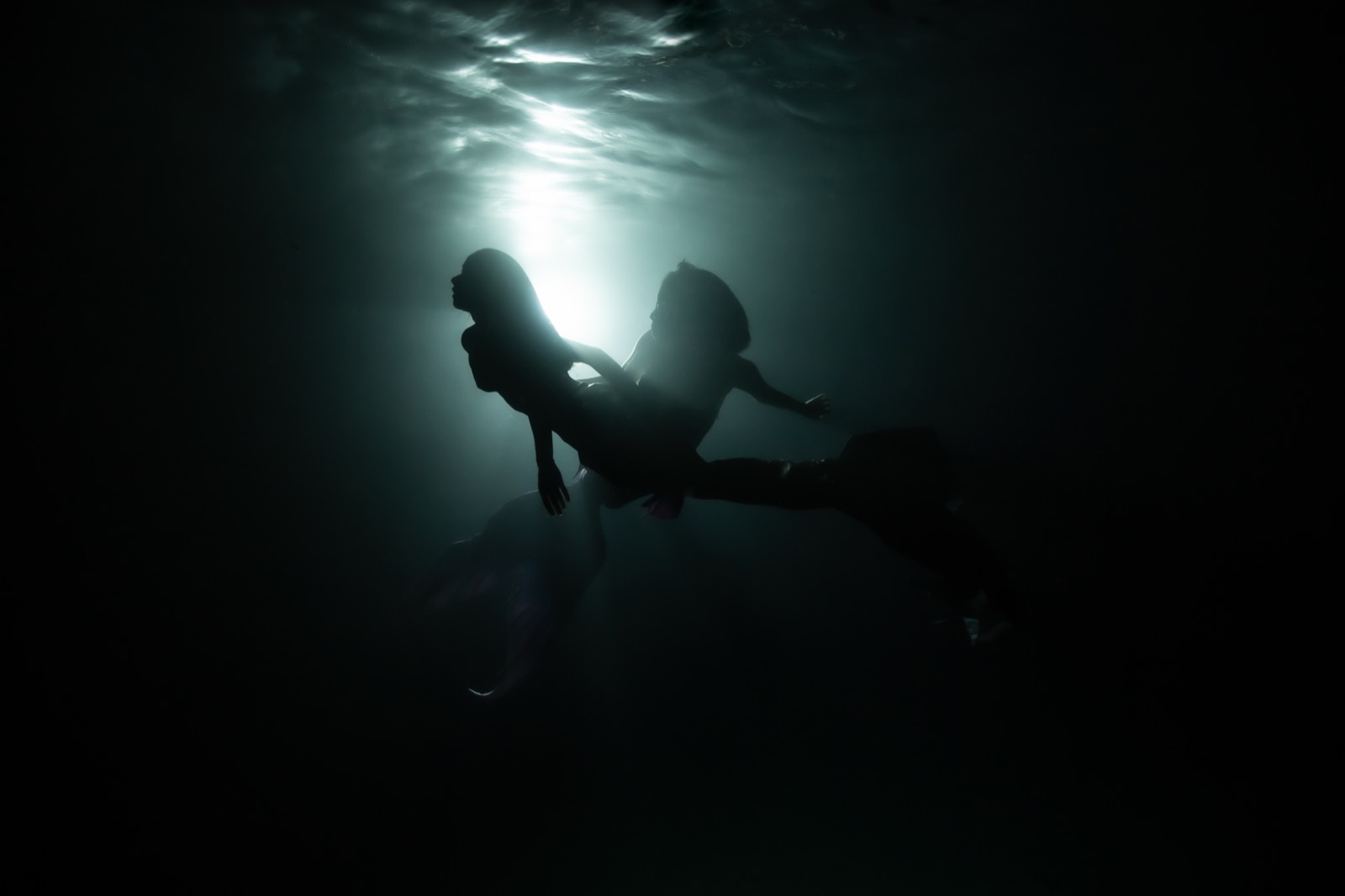 Freediving with a mermaid instructor at Xiaoliuqiu